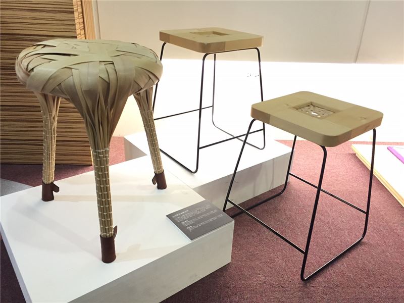 山川設計-月桃卷椅及框景椅。（圖片來源：文化部）