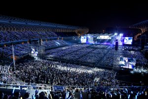5.5萬人在高雄世運主場館狂歡。（圖片來源：相信音樂提供）