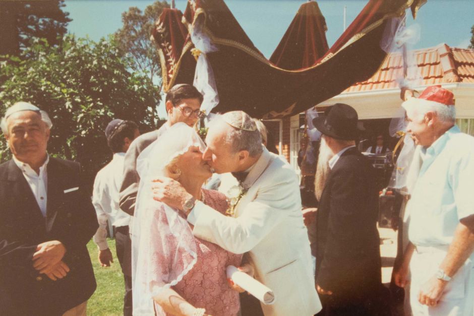 西奇與漢卡舉辦結褵50週年慶祝會。(圖片來源：http://www.abc.net.au/)