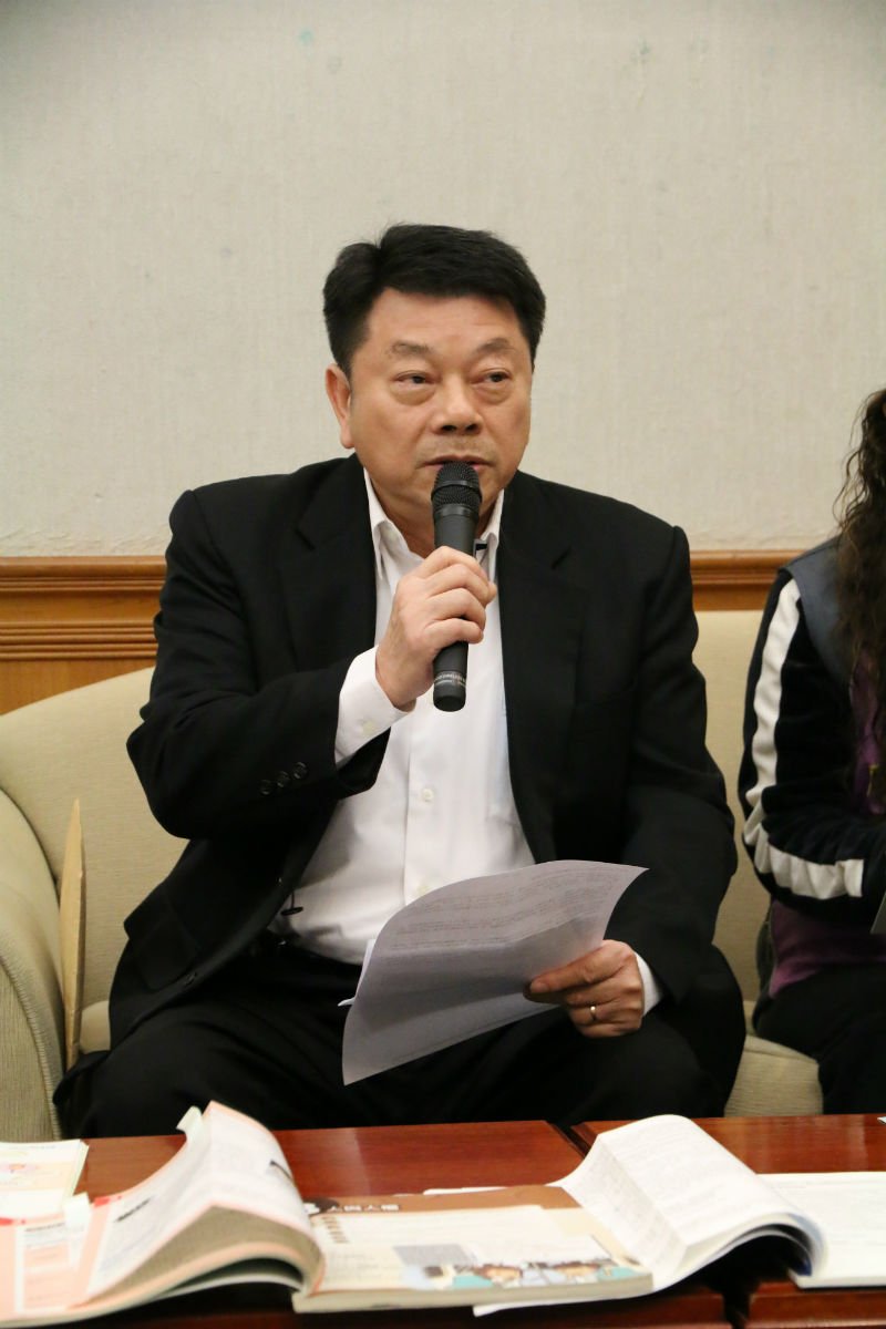 全國家長會長聯盟理事長陳鐵虎表示，他並不認同婚姻平權是普世價值。 圖片來源：陳得安攝
